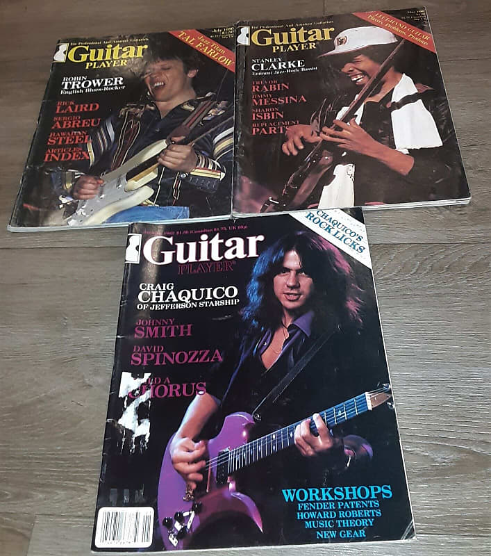 Lot of 3 Guitar Player Magazines from early 1980s / 80s | Reverb