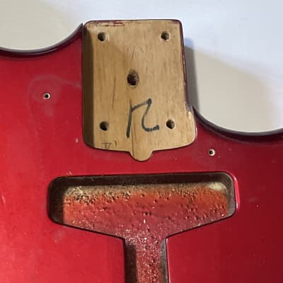 1987 Kramer USA Pacer Deluxe F Series Plate Candy Apple Red Guitar Body Floyd Ready image 12