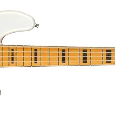 Fender American Ultra 5-String Jazz Bass, Arctic Pearl, Maple Fingerboard image 1