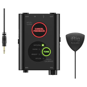 IK Multimedia iRig Acoustic Stage Mobile Instrument Microphone/Interface for iOS
