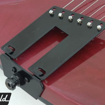 Black 12-string trapeze tailpiece conversion kit for Rickenbacker guitars image 2