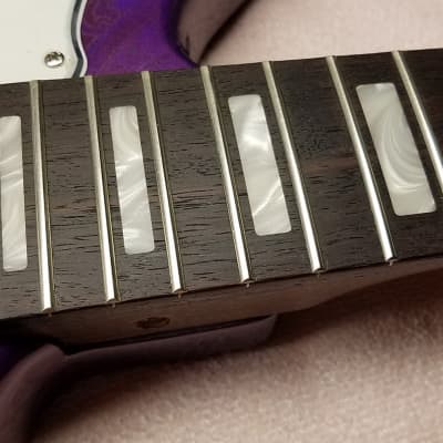 USA Jazzmaster Style Guitar, Duncan A-II Pickups, Warmoth Neck, Custom Purple'burst  Paisley 2021 image 17