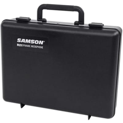 Samson R21 3-Pack Dynamic Vocal Cardioid Handheld Microphones+Mic Clips+Case image 4