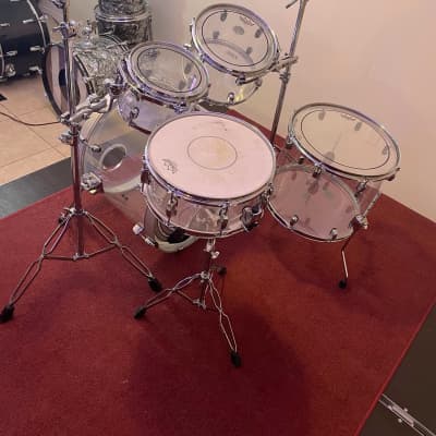 Tama Silverstar Mirage "Limit Edition"  2009 Crystal Ice (Clear) 5 piece Shell Pack image 2