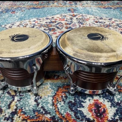 Eastar Bongo Drums 7'' and 8'', EBO-21 - Antique Finish image 1