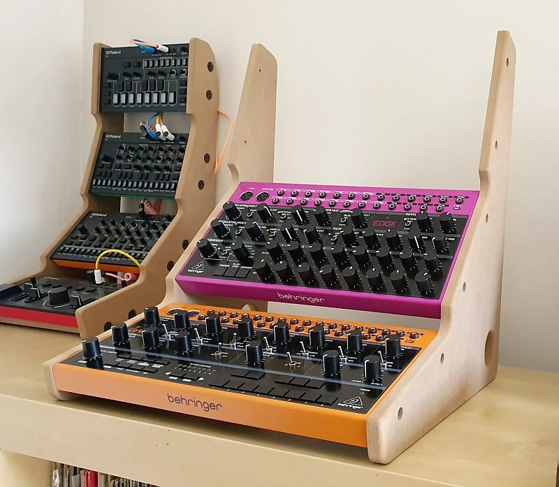 Behringer Crave, Edge & Spice - MDF Triple Stand from Synths And Wood image 1