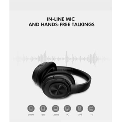 Cowin SE7 Max Active Noise Cancelling Wireless Bluetooth Headphones, Black image 11