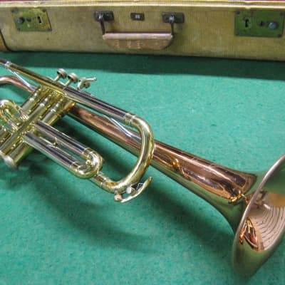 Harry Pedler & Sons American Triumph Trumpet 1950's with Rare Copper Bell - Case & Bach 7C MP image 1