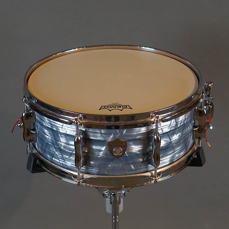 Sakae 14x5.5 Trilogy Series Snare Drum Sky Blue Pearl - Used