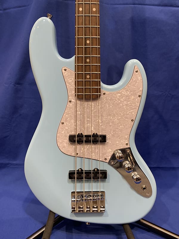 Nashville Guitar Works 220DB Jazz Bass Daphne Blue Reverb