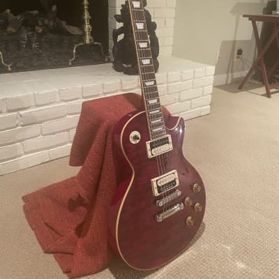 Edwards E-LP-125 SD/QM Limited Model Japan 2013 - Black Cherry Quilted Top - With Seymour Duncan Humbuckers image 7