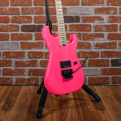 Charvel USA Custom Shop San Dimas Namm Edition #606 Master Built by “Red” Dave Nichols Neon Pearl Pink 2025 w/OHSC (B-stock) image 3