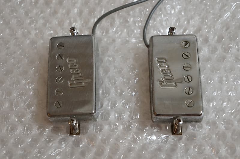 Greco Vintage Maxon PAF Embossed Humbucker Pickups Chrome | Reverb