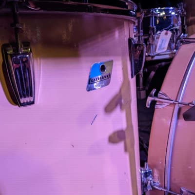 The Romantics, Jimmy Marinos' Custom Pink 1981 Ludwig Drum Set. Authenticated! image 12