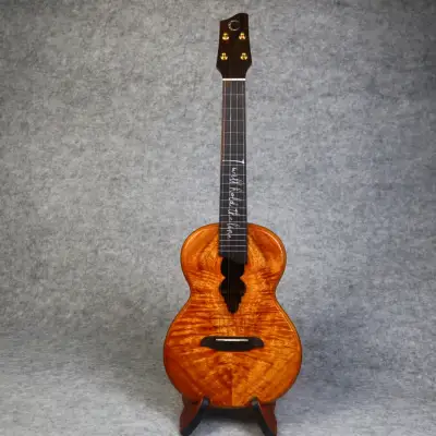 Immagine olamestre custom hawaiian koa cocobolo tenor ukulele - 4