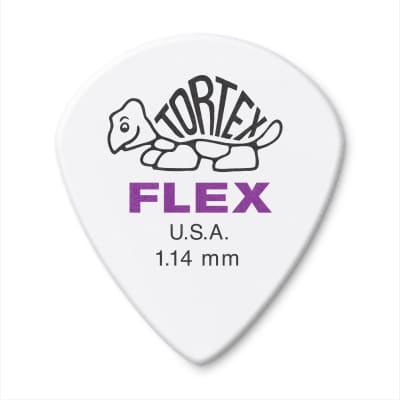 Dunlop 468R114 Tortex Flex Jazz III 1.14mm Guitar Picks (72-Pack)