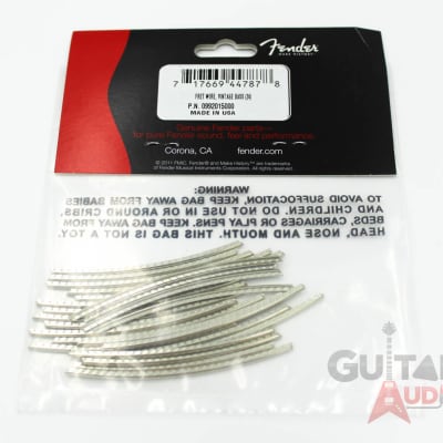 Genuine Fender Standard Vintage Style Bass Fret Wire, 24 pieces image 1