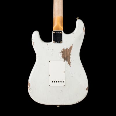 Fender Custom Shop Limited Edition 1964 L-Series Stratocaster Heavy Relic - Aged Olympic White #11540 image 4