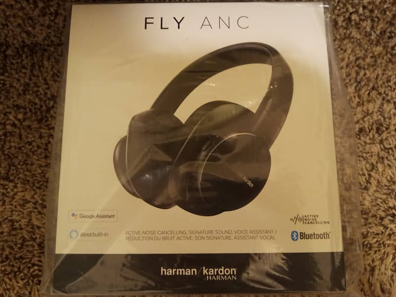 Harman Kardon FLY Active Noise Cancelling Over Ear Bluetooth Wireless Headphones image 1