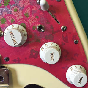 FENDER David Gilmour paisley pink Stratocaster (w / Duncan, CS 69, Fat 50's, Shielded & MORE) image 5