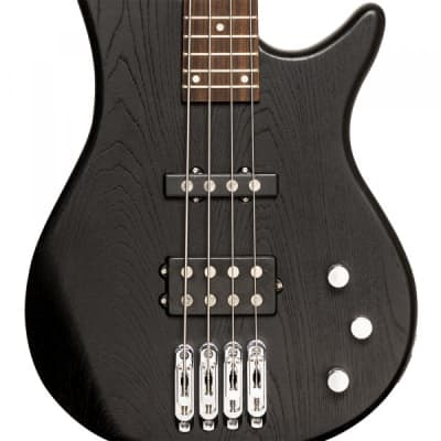 Stagg SBF-40 BLK Fusion Solid Ash Body Hard Maple Bolt-on Neck 4-String Electric Bass Guitar image 5