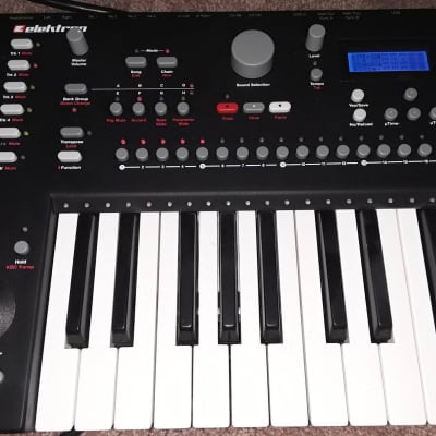 Elektron Analog Keys Synthesizer with inverted display, box, underbridge