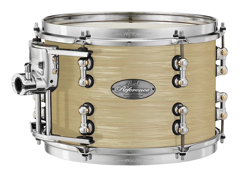 Pearl Music City Custom Reference Pure 22"x16" Bass Drum PLATINUM GOLD OYSTER RFP2216BX/C453 image 1