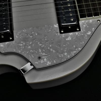 Hofner HI-459-PE PW Beatle 6 String Electric Guitar Pearl White Violin Body Shape image 9