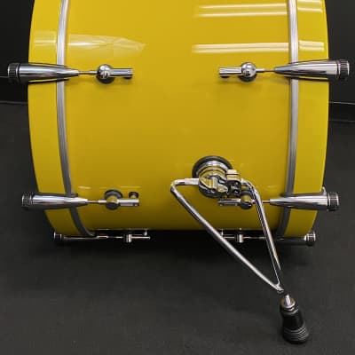 Sonor 20/12/14" SQ2 Maple Drum Set - High Gloss Traffic Yellow image 7