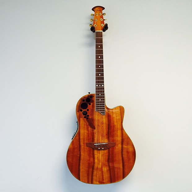 値下げ ovarian celebrity cs247 Ovation Celebrity CS-347 KOA Clear Gloss with Gig Bag | Reverb