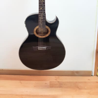 Ibanez EP10 Steve Vai Signature Acoustic-Electric Guitar, Black Pearl finish, B-STOCK. Includes case image 4