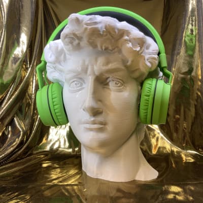 Michelangelo's David Headphone Stand! Headset Artwork Holder Rack like Sistine Chapel, Pietà, Mosè image 3