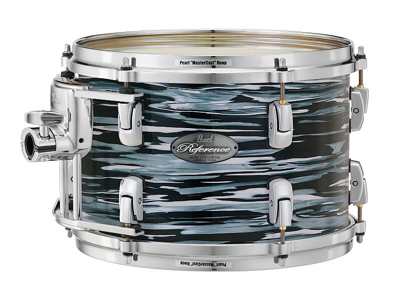 Pearl Music City Custom 10"x8" Reference Series Tom CLASSIC BLACK OYSTER RF1008T/C495 image 1