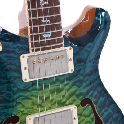 PRS Private Stock McCarty 594 Hollowbody II Quilted Maple Laguna Glow w/Madagascar Rosewood Fingerboard (Serial #0355384) image 6