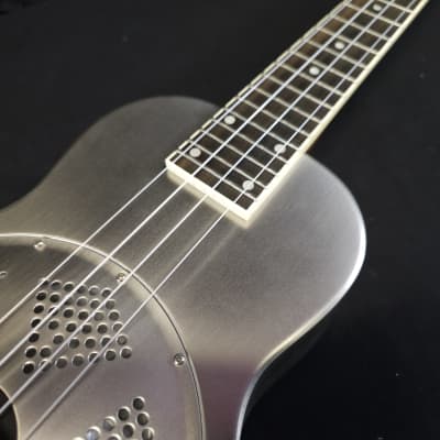Gold Tone Resouke: Tenor-Scale Metal Body Resonator Ukulele with Gig Bag image 8