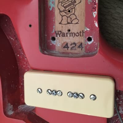 Warmoth/Fender P90 Jazzmaster Fiesta Red W/ HSC image 15