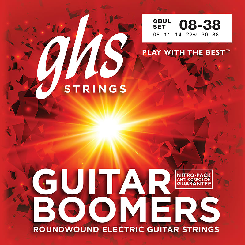 GHS Boomers Electric Guitar Strings GBUL 8-38 ultra light image 1
