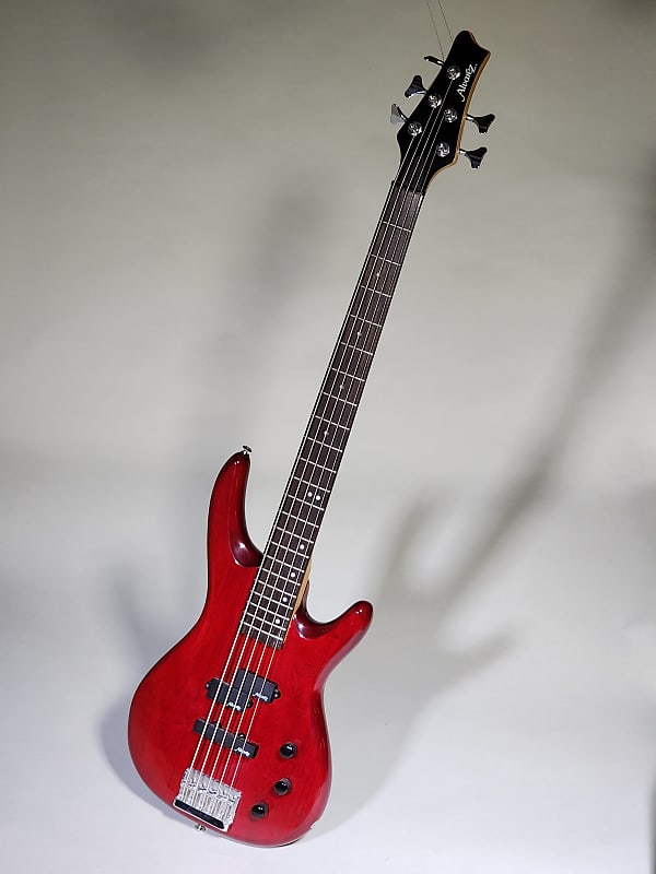 Alvarez AEB250TRD 1996 - Transparent Red - 5 String Bass image 1