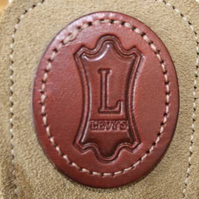 Levy's Leathers 2" Cotton Guitar Strap with Urban-Style Design Print, Suede Ends, and Tri-glide Adjustment MSSC8U-002 (used) image 2