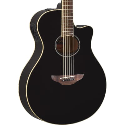 Yamaha Thinline APX600 Acoustic - Black image 1