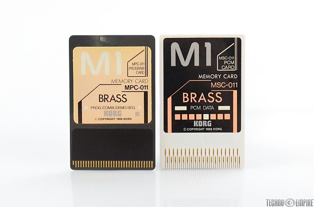 【おトク】 Card Memory Brass MSC-011 & MPC-011 Korg Set Sleeve w/ 鍵盤楽器