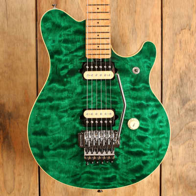 Ernie Ball Music Man EVH Van Halen Signature Green Quilted USED!! image 1