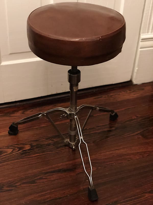 Tama 80’s Titan Brown Leather Drum Throne Reverb