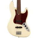American Professional II Jazz Bass Fretless Olympic White