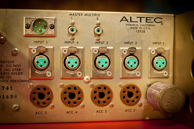 Fully Restored Altec 1592B 5 Channel Microphone Preamp Mixer