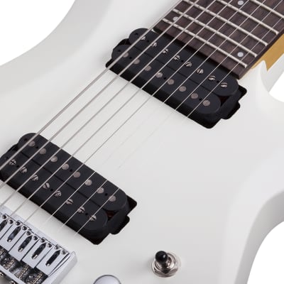 Schecter C-8 Deluxe, Satin White, 8-String 441 image 6