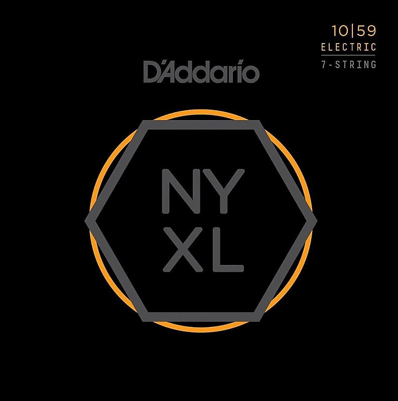 D'Addario NYXL Electric Guitar Strings 7-String set  gauges 10-59 image 1