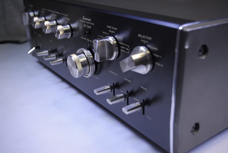 Sansui AU-5500 stereo integrated amplifier serviced, tested