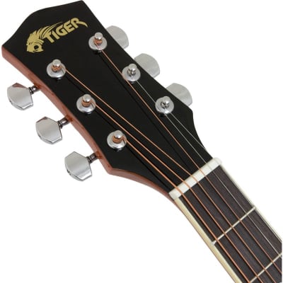 Tiger ACG3 Acoustic Guitar Pack for Beginners, Full Size, Sunburst imagen 3