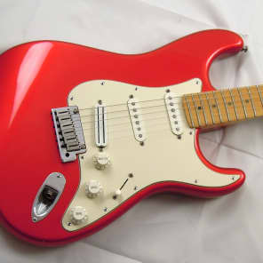 Fender american standard stratocaster hardtail chrome red 2001 store